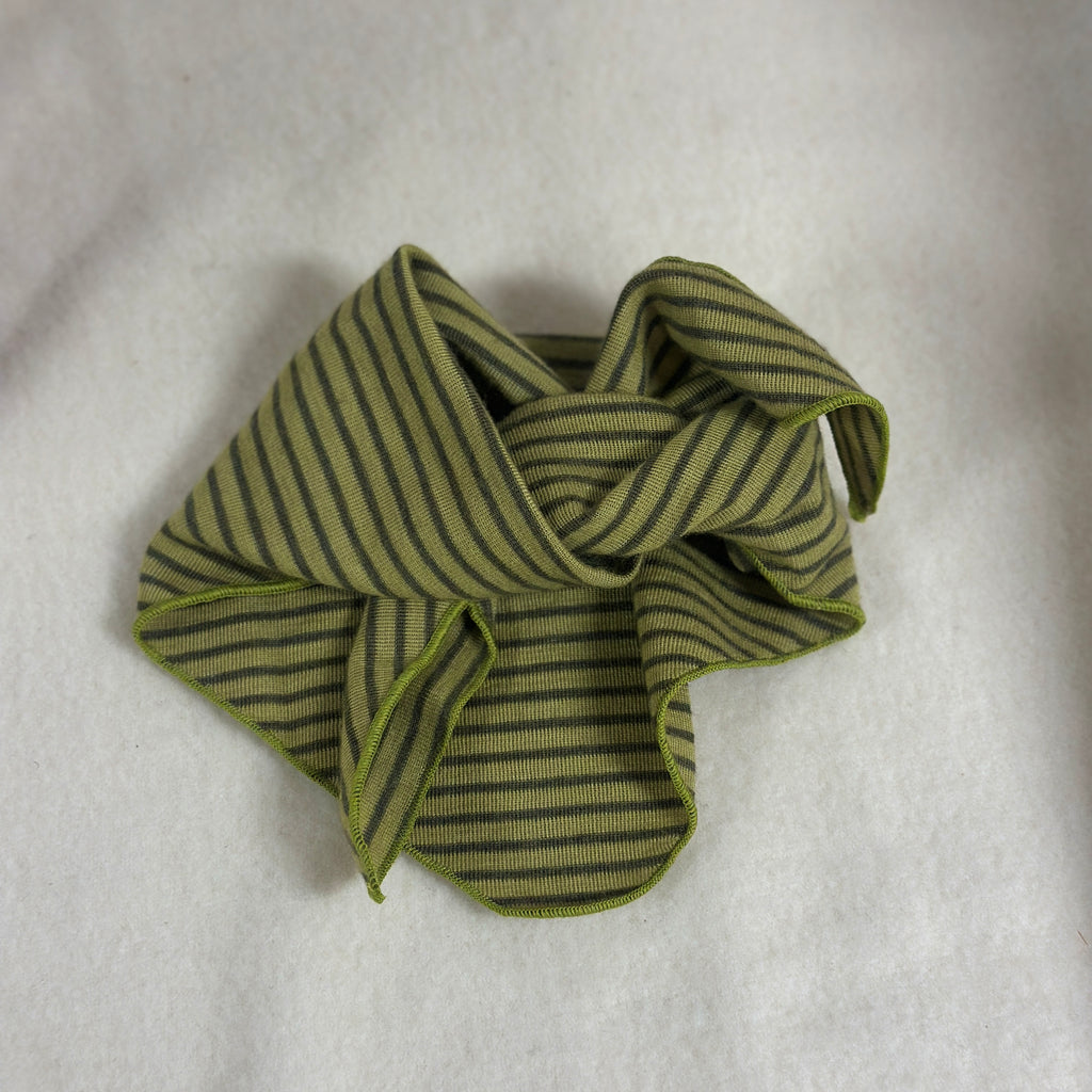 Lilano Scarf Ull & Siden, Kiwi/Khaki