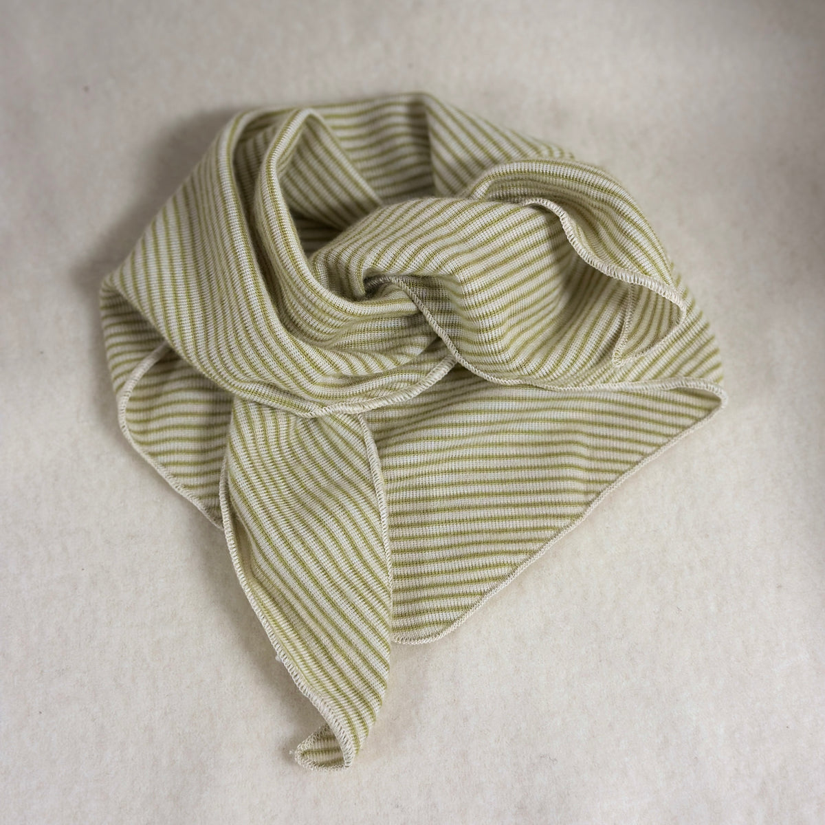 Lilano Scarf Ull & Siden, Kiwi/Natur