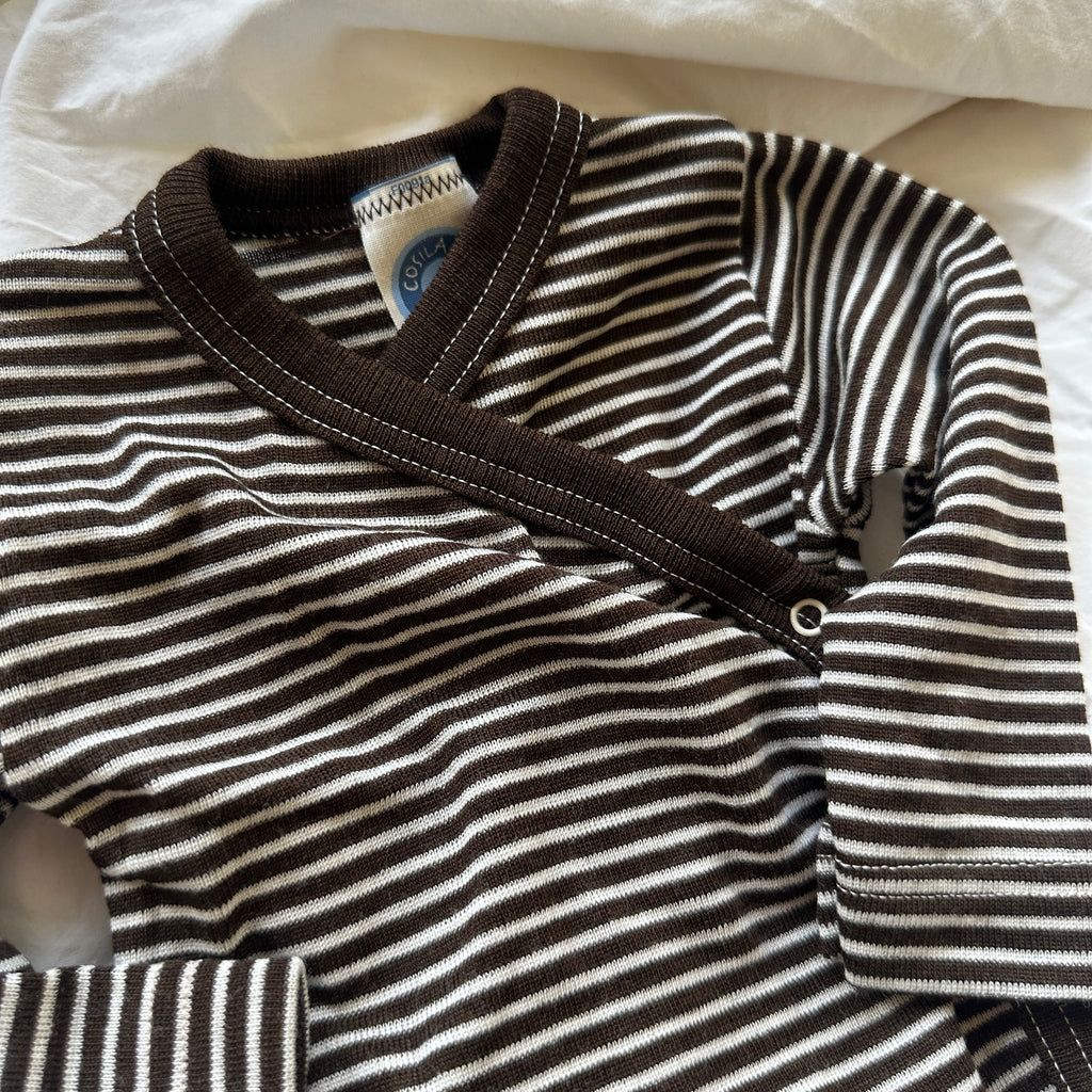 Cosilana Wrap-Body, Brun/Randig