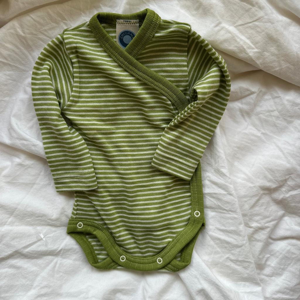 Cosilana Wrap-Body, Grön/Randig