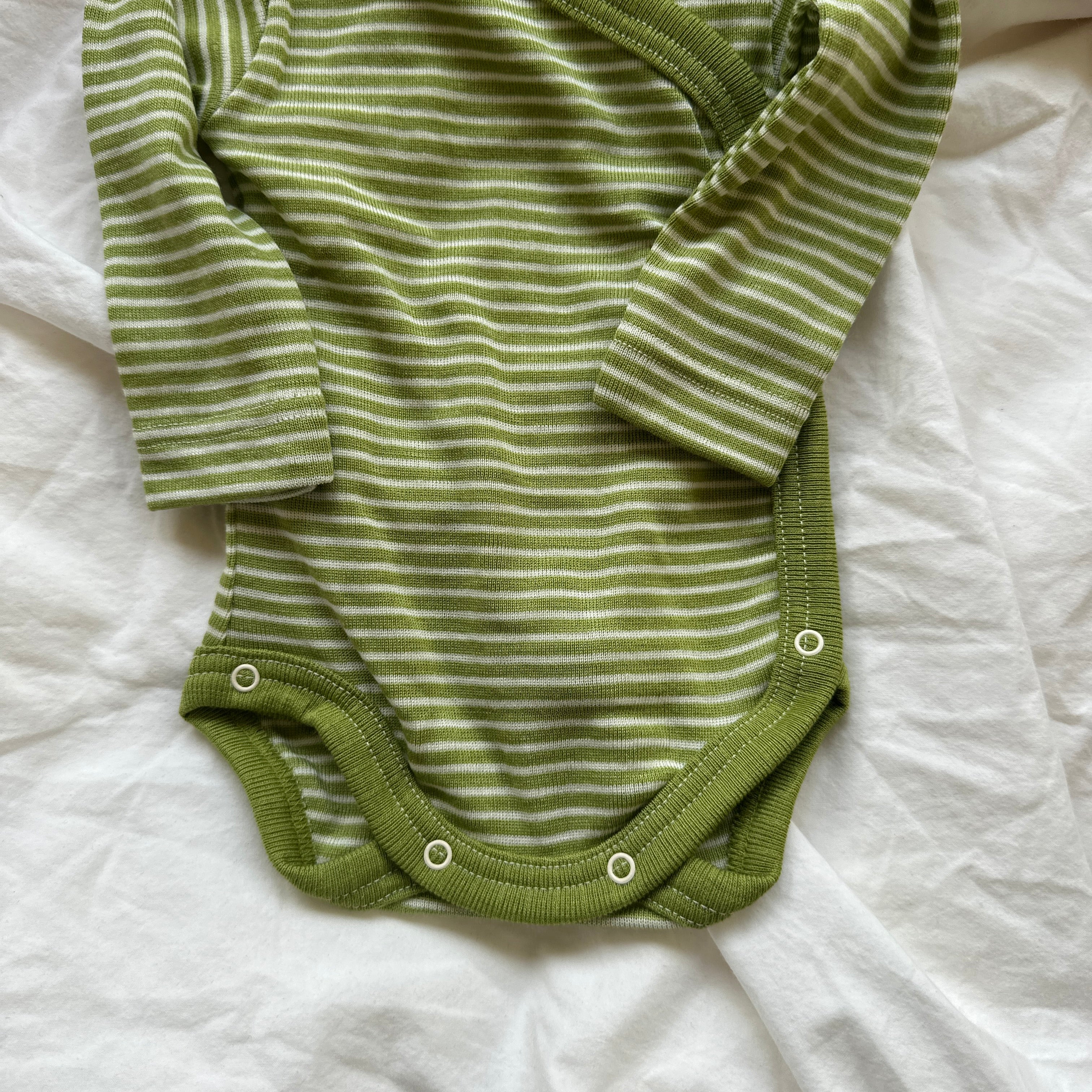 Cosilana Wrap-Body, Grön/Randig