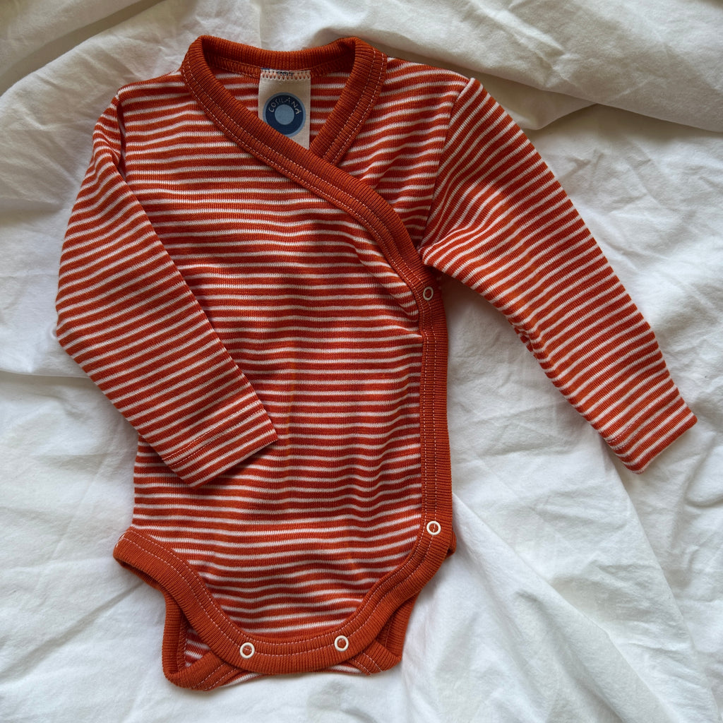 Cosilana Wrap-Body, Orange/Randig