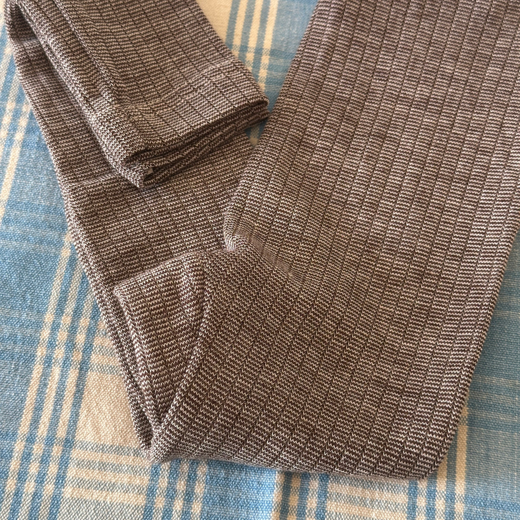 Cosilana Leggings Ull & Bomull, Brun/Melerad