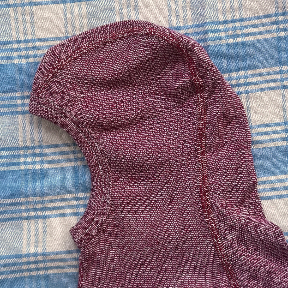 Cosilana Balaklava Bomull & Ull, Mörkrosa