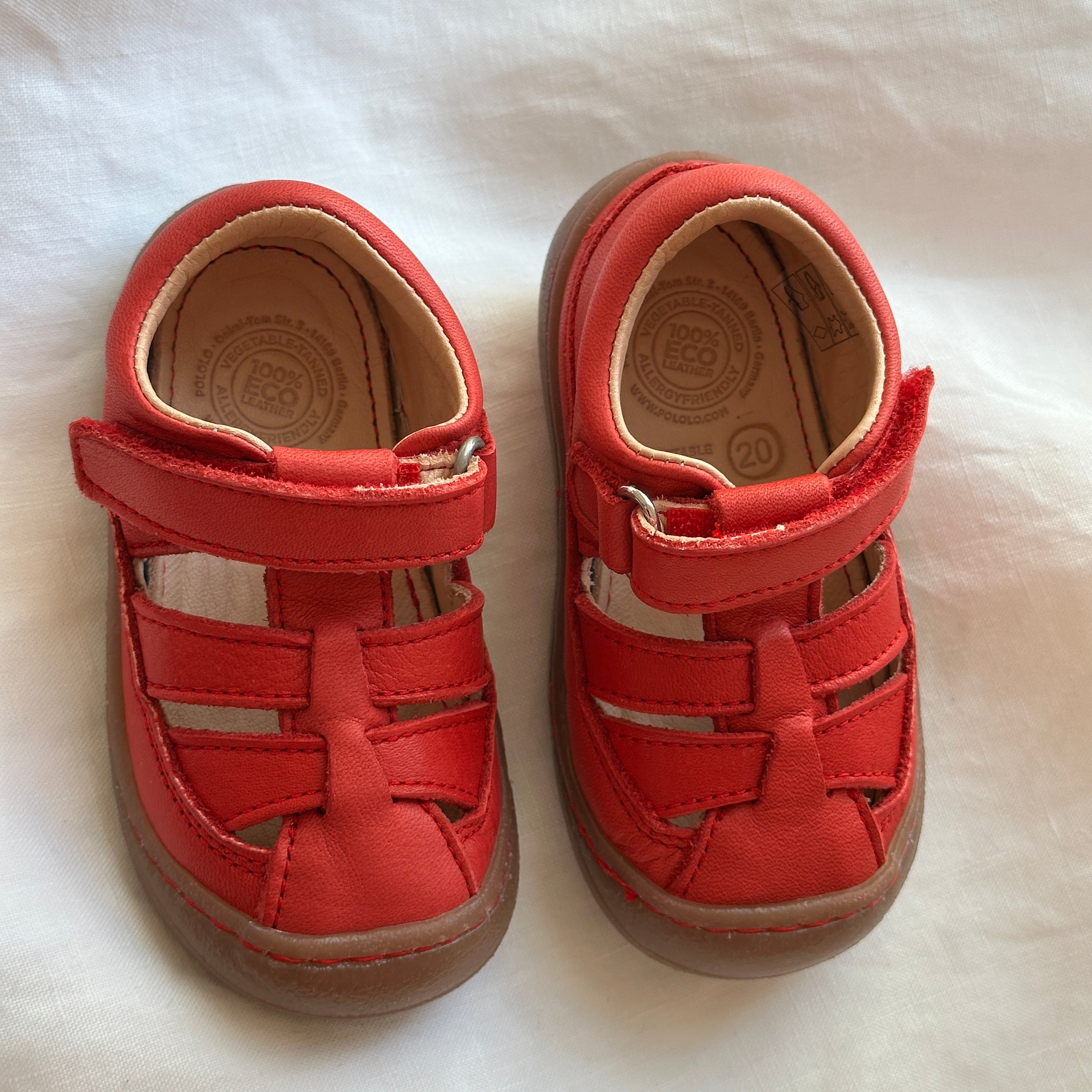 Pololo Verano Sandal, Röd