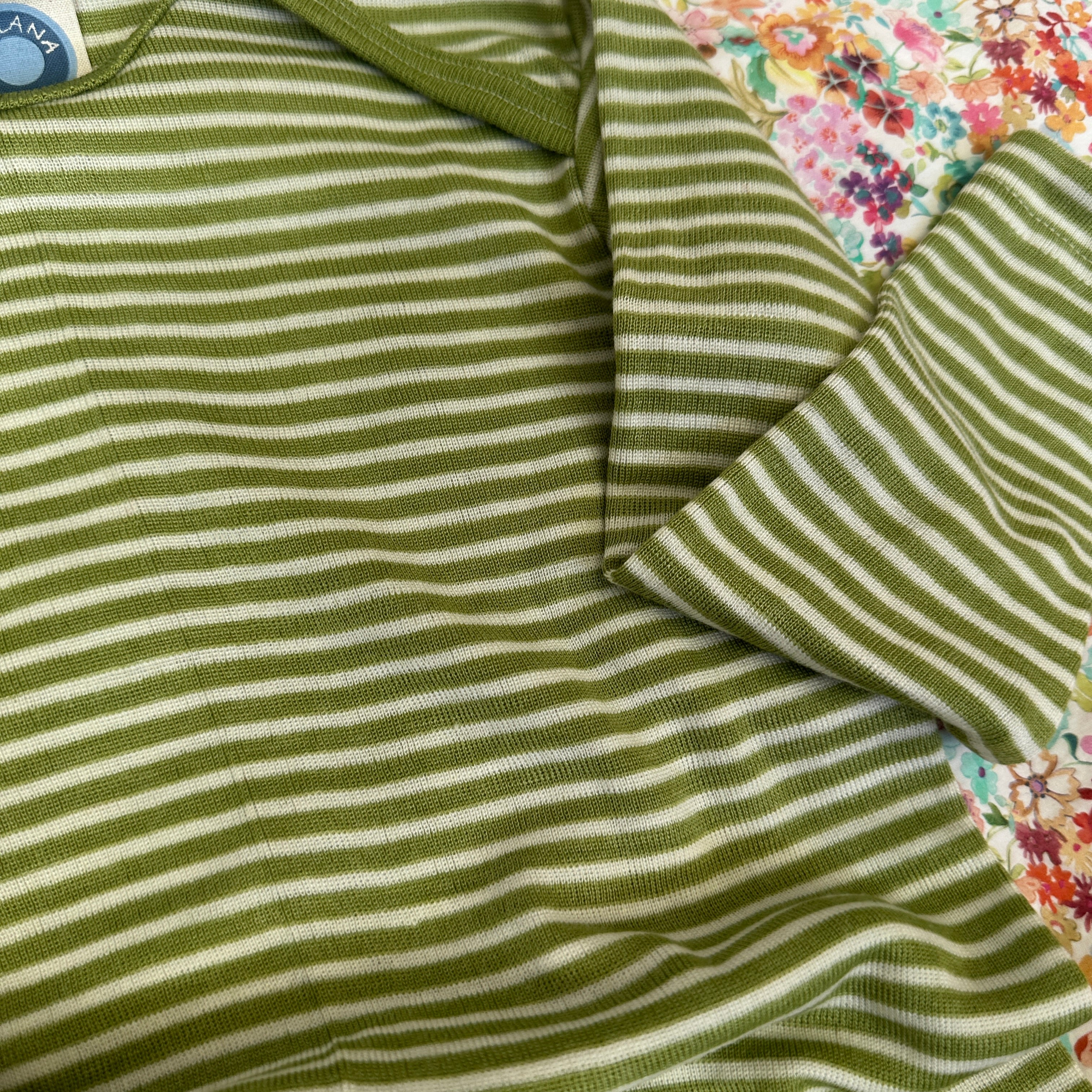 Cosilana Tröja, Grön/Randig