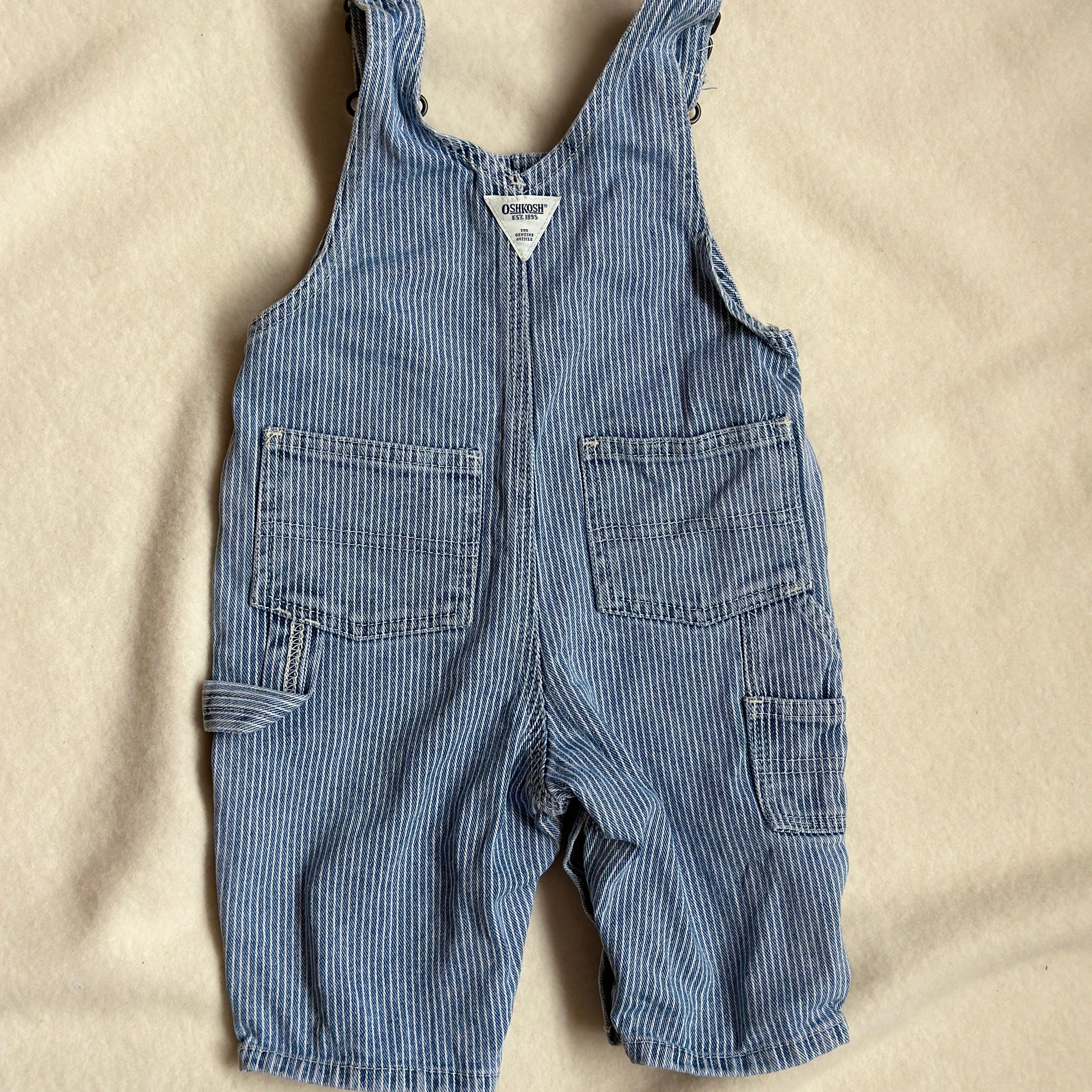 Vintage Oshkosh Hängselbyxor 3-6 mån