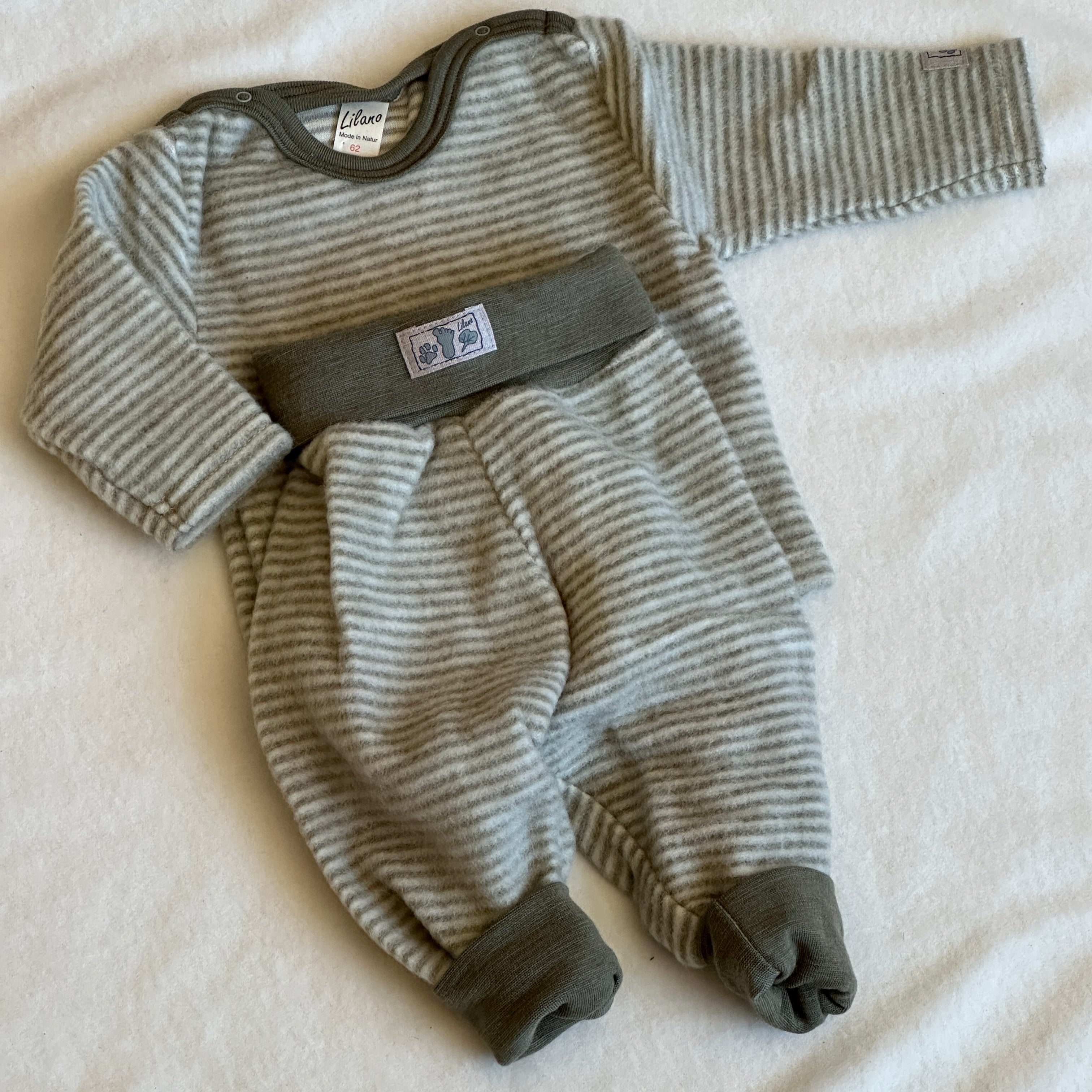Lilano Tröja Ull, Khaki/Natur