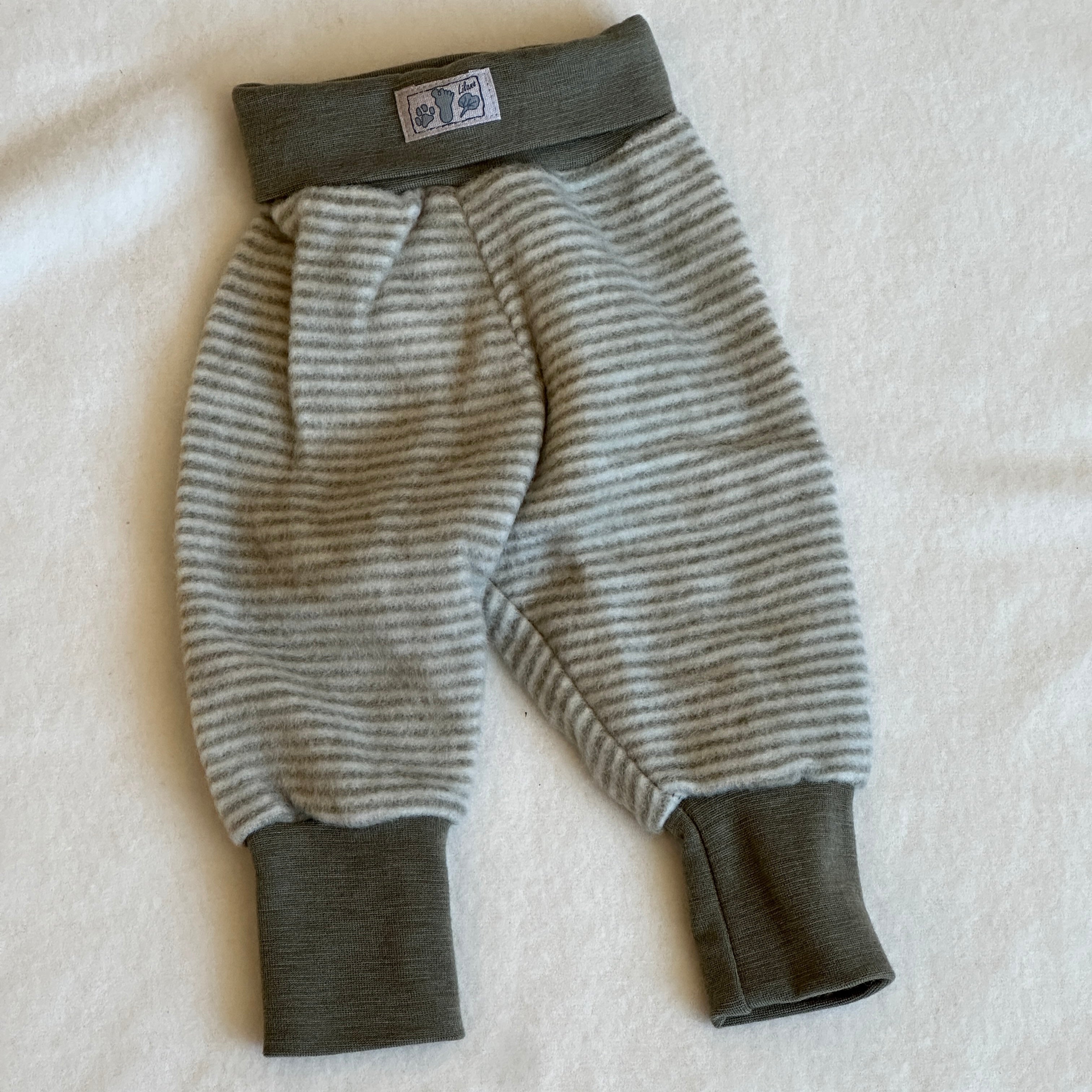Lilano Byxor Ull, Khaki/Natur