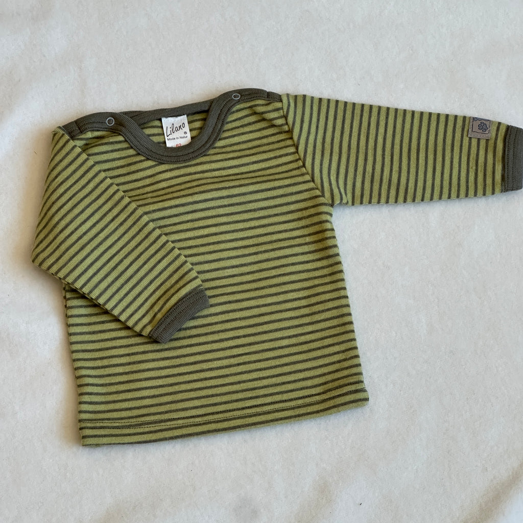 Lilano Tröja Ull & Siden, Kiwi/Khaki