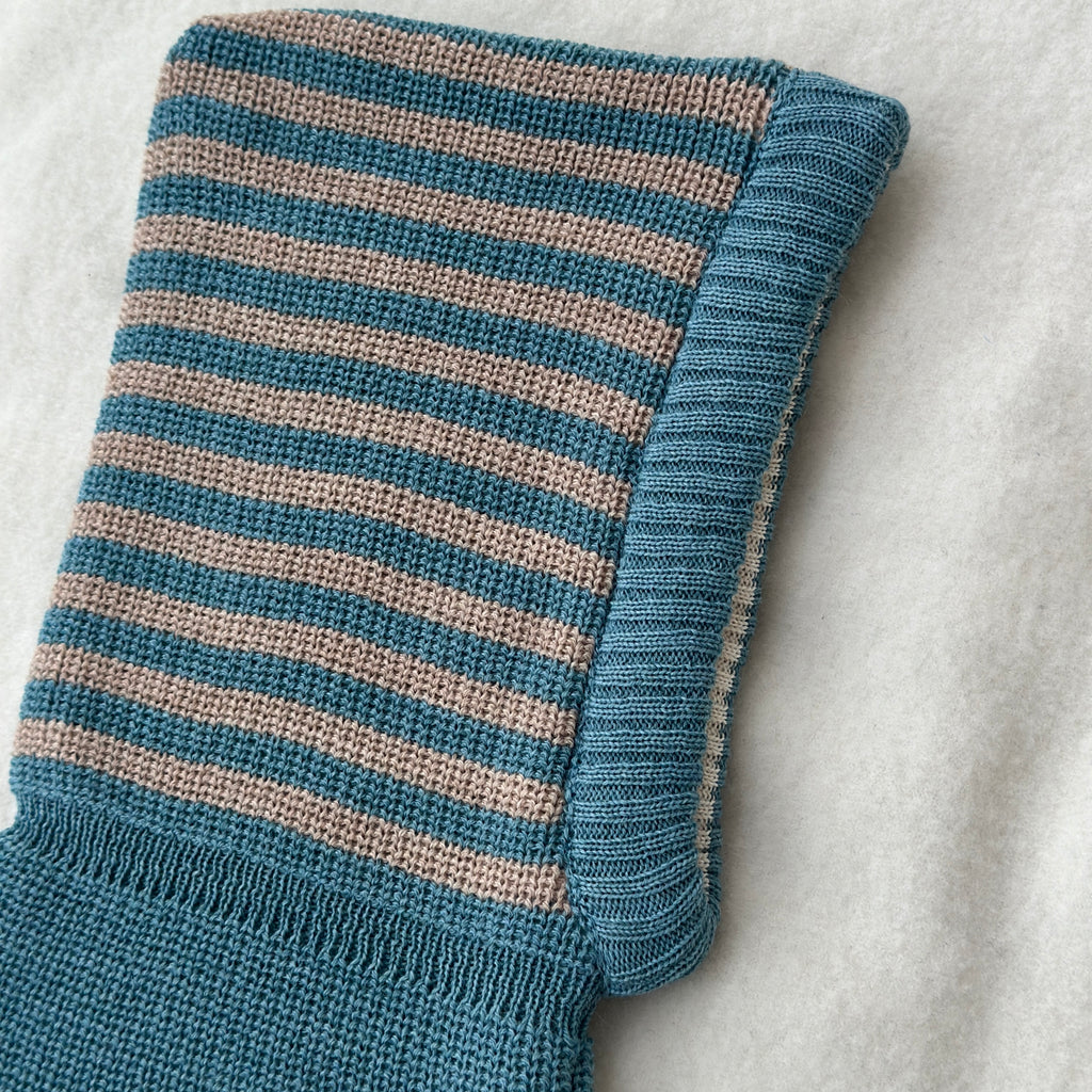 Reiff Balaklava Ull, Havsblå/Beige