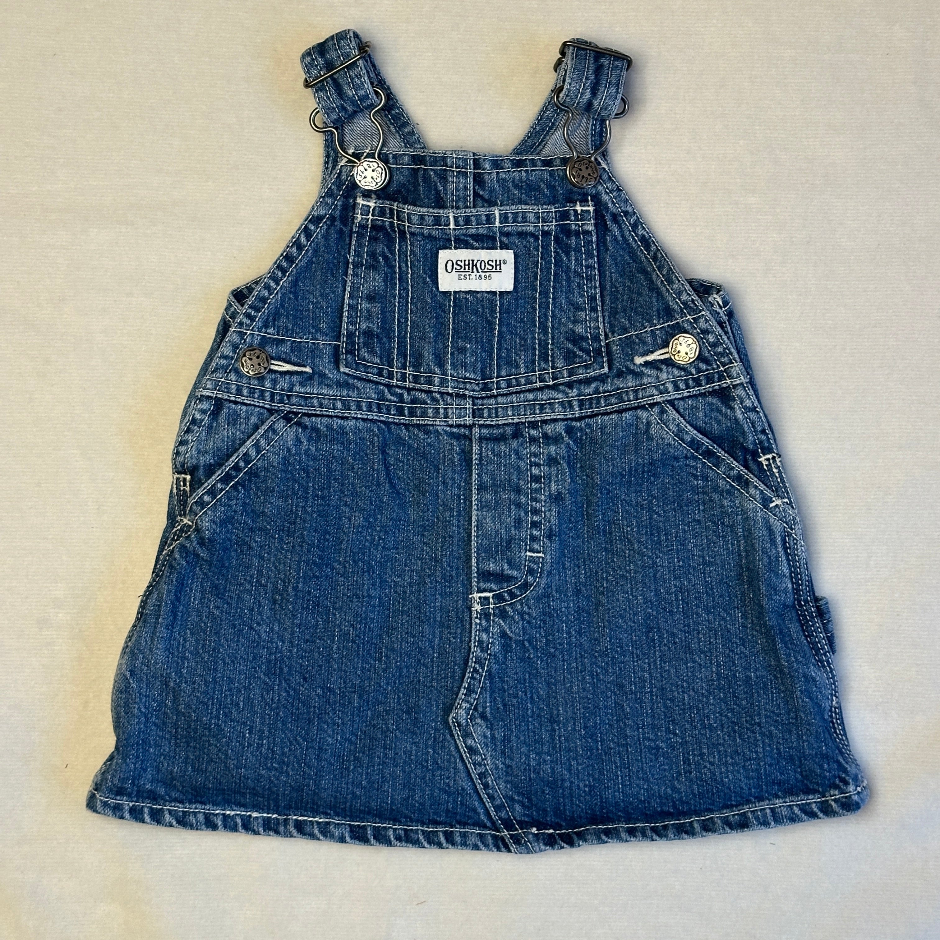 Vintage OshKosh Hängselklänning 6-9 mån