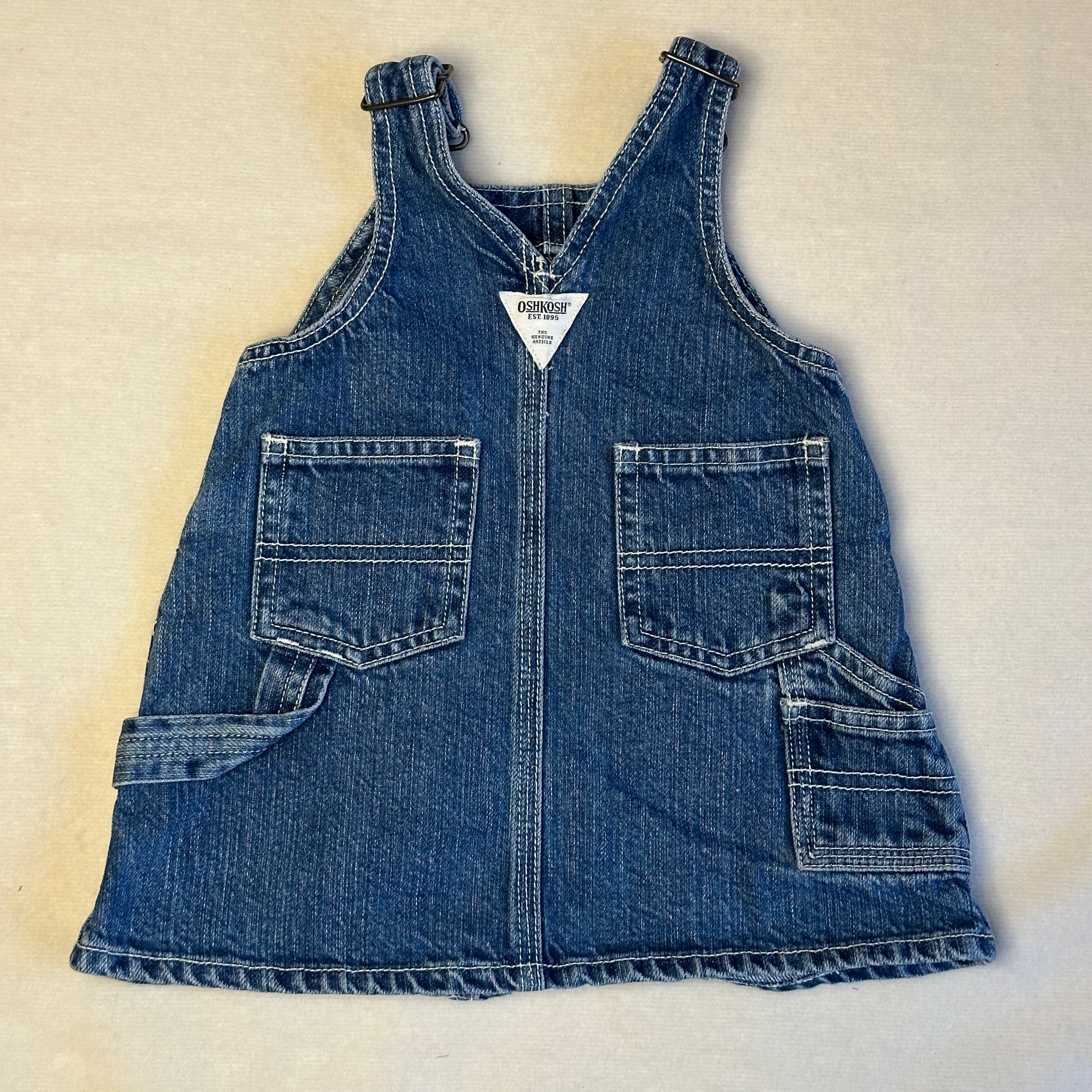 Vintage OshKosh Hängselklänning 6-9 mån