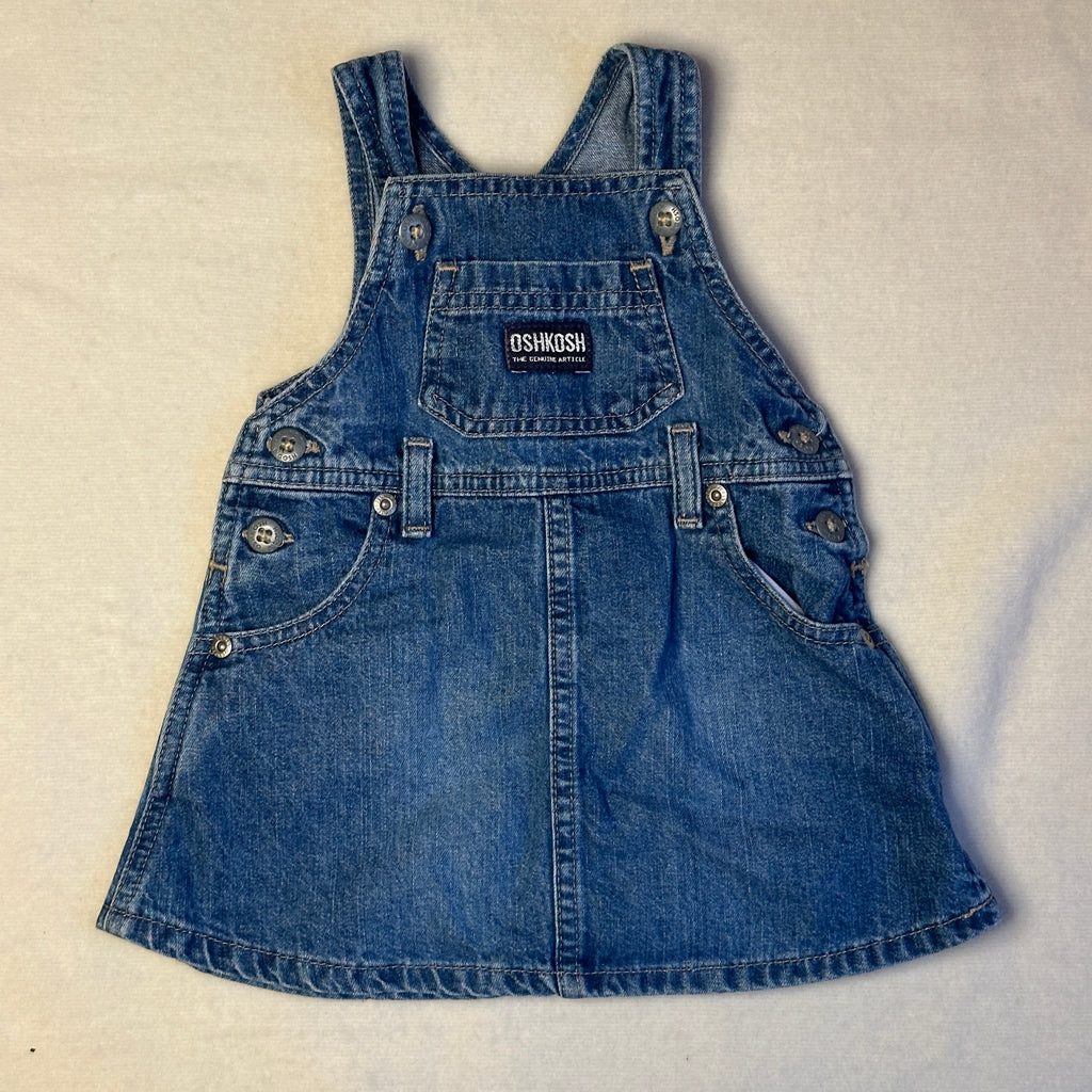 Vintage Oshkosh Hängselklänning 12 mån