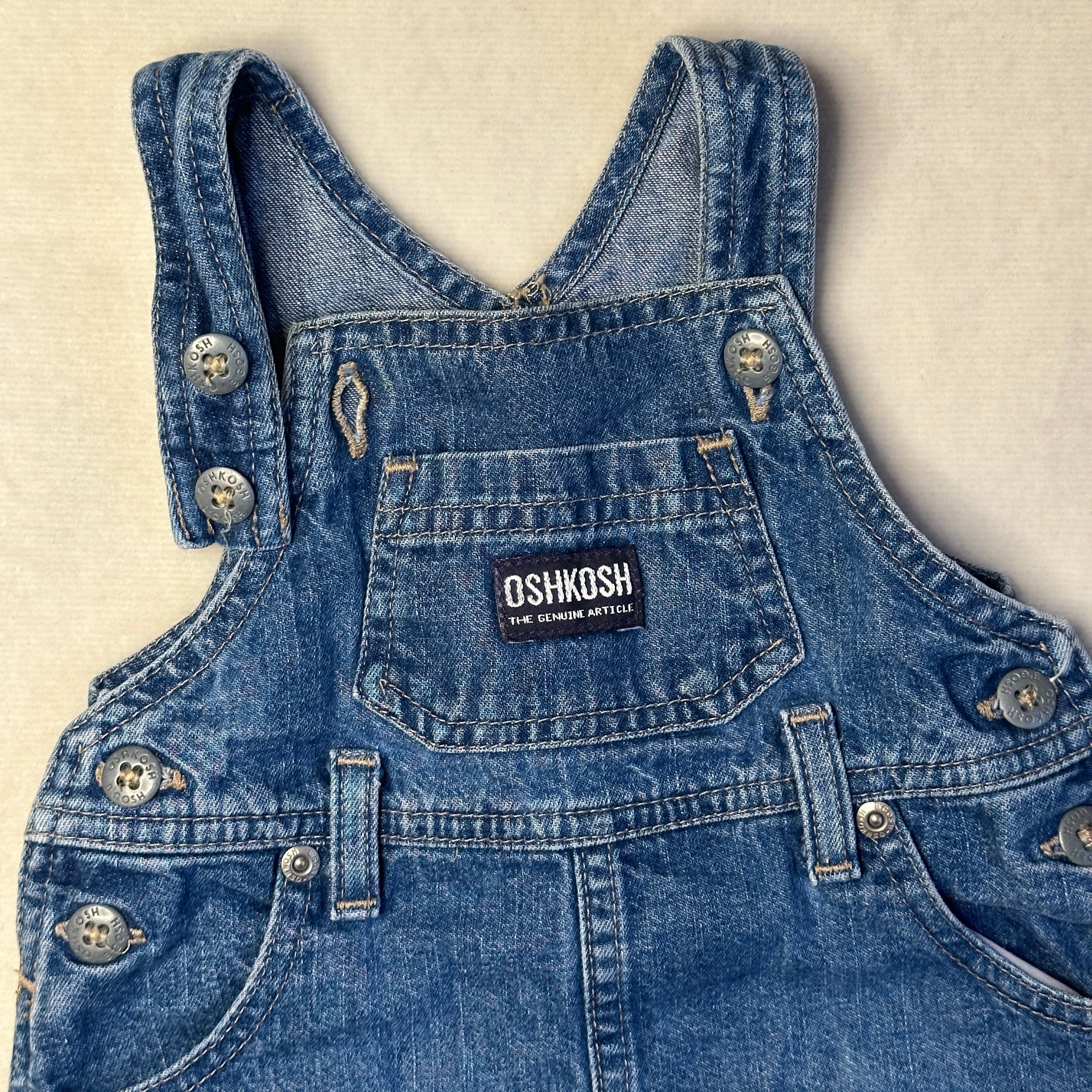 Vintage Oshkosh Hängselklänning 12 mån