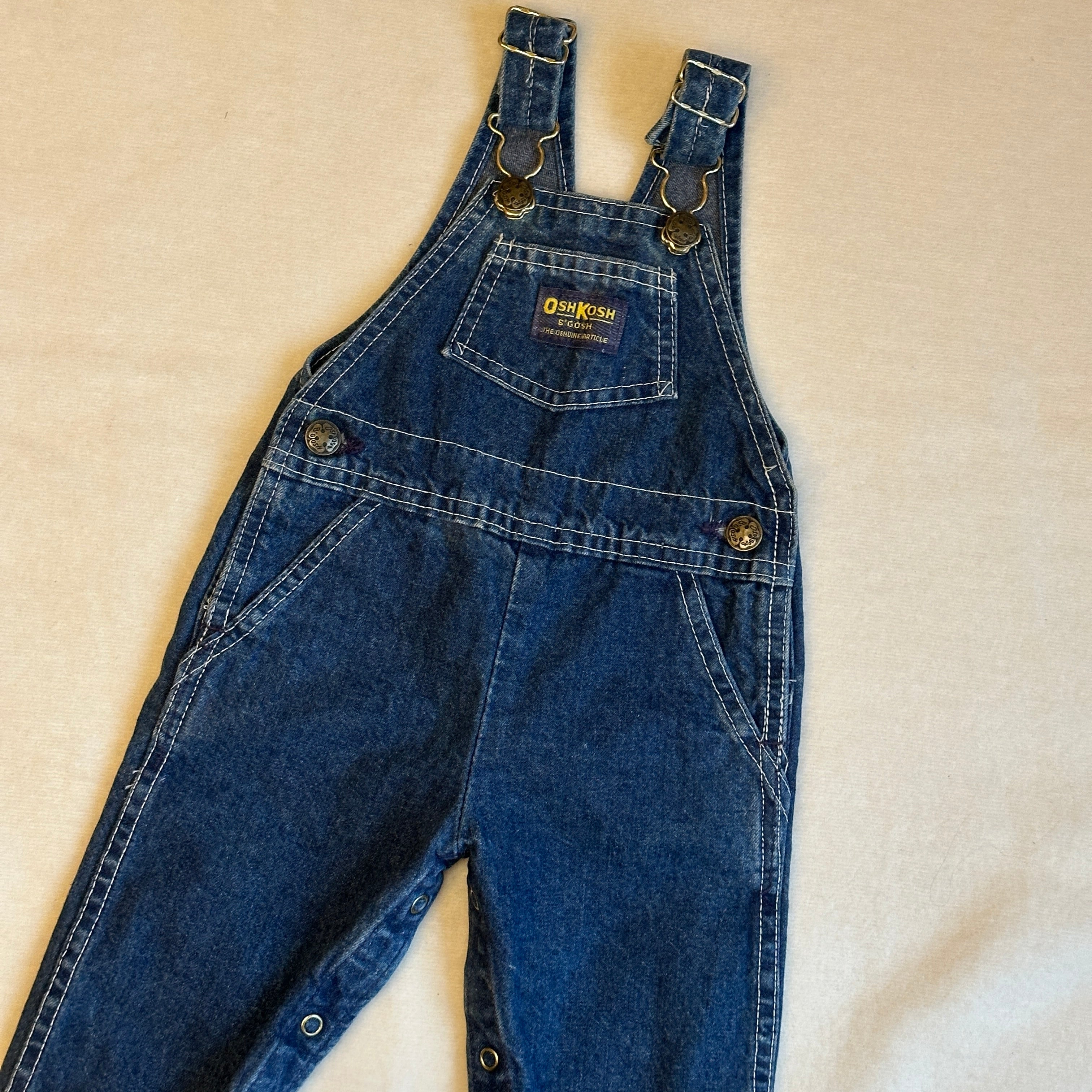 Vintage Oshkosh Hängselbyxa 6-9 mån
