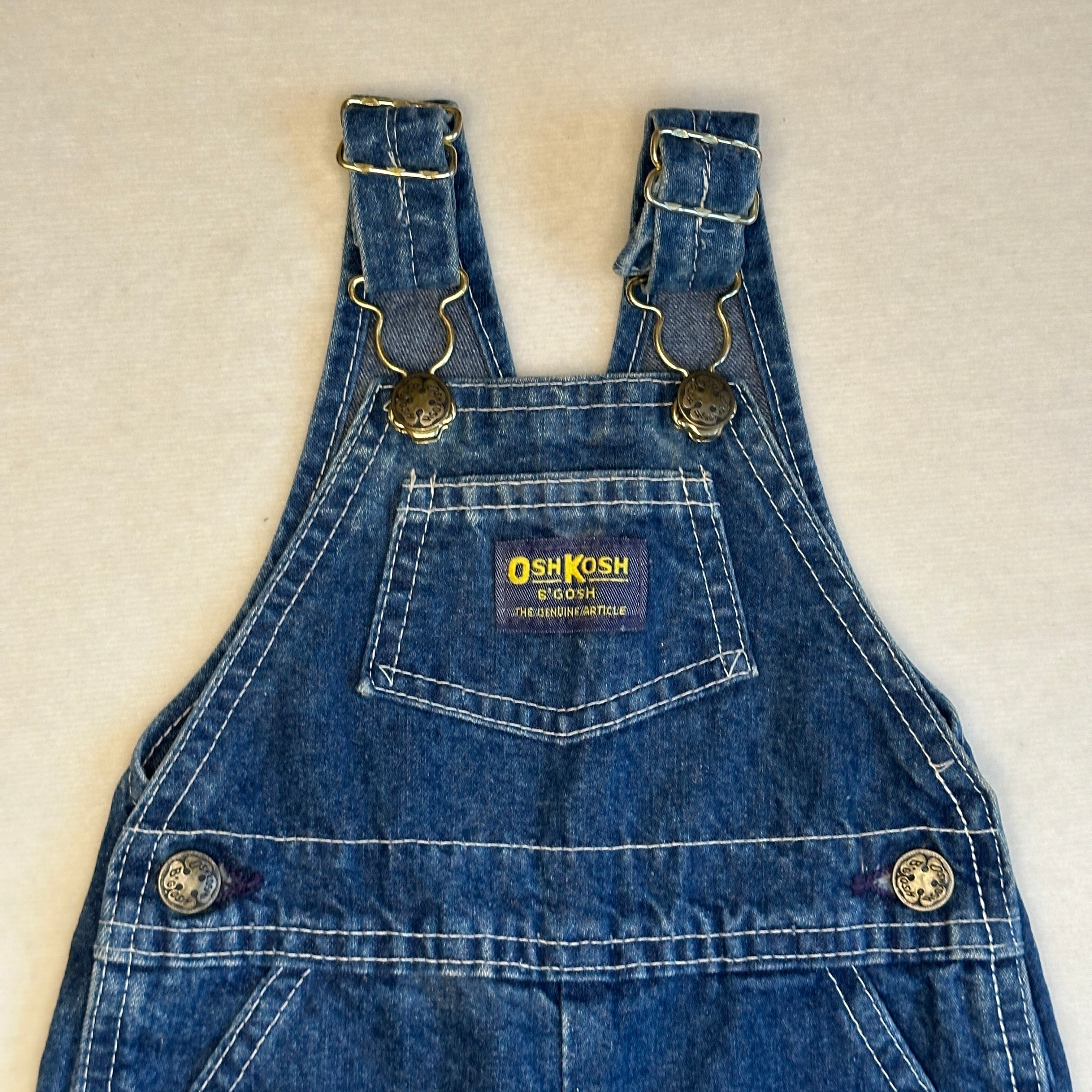 Vintage Oshkosh Hängselbyxa 6-9 mån