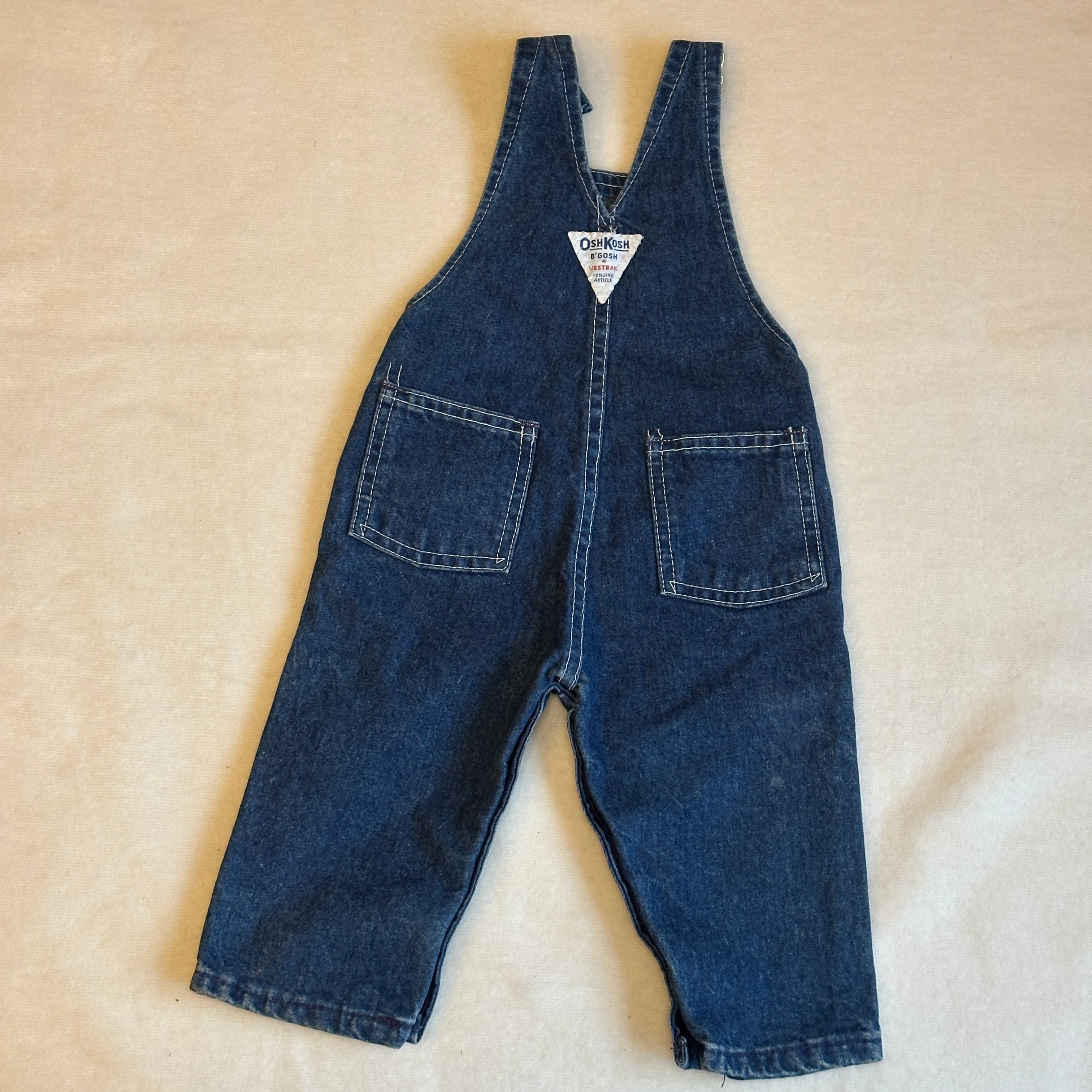 Vintage Oshkosh Hängselbyxa 6-9 mån